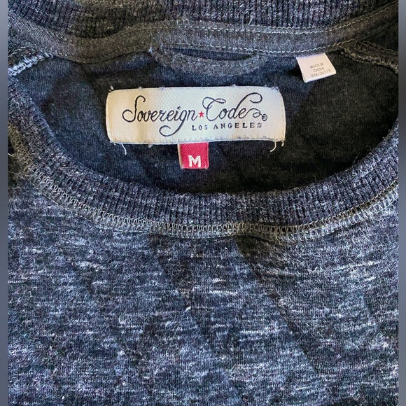 Grey quilted pullover sweater - Picture 2 of 4